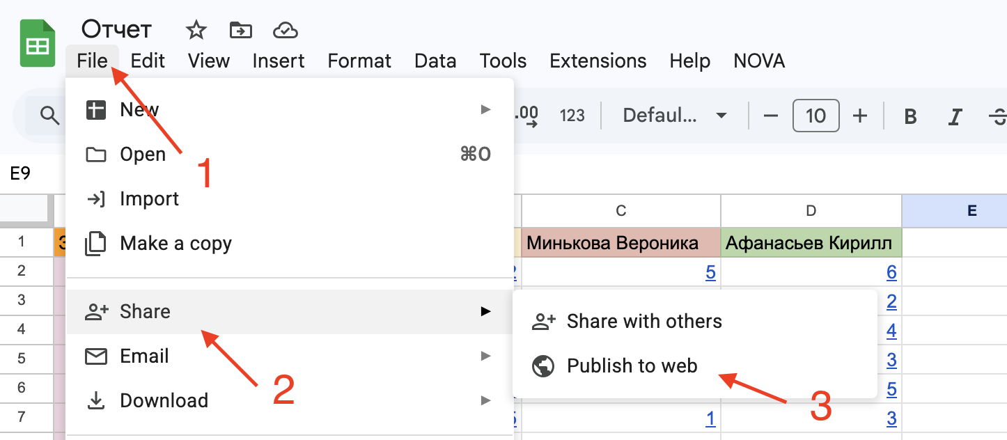 Опубликовать в интернете